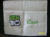 Toalha de mão Ben10 personalizada